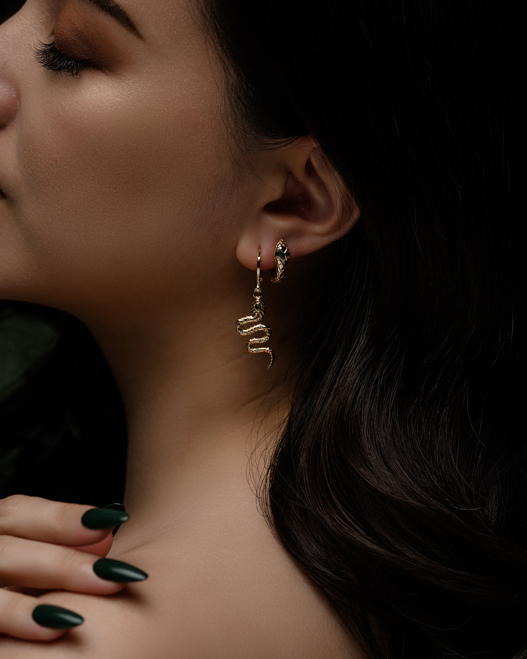 Echidna Hoop Earrings