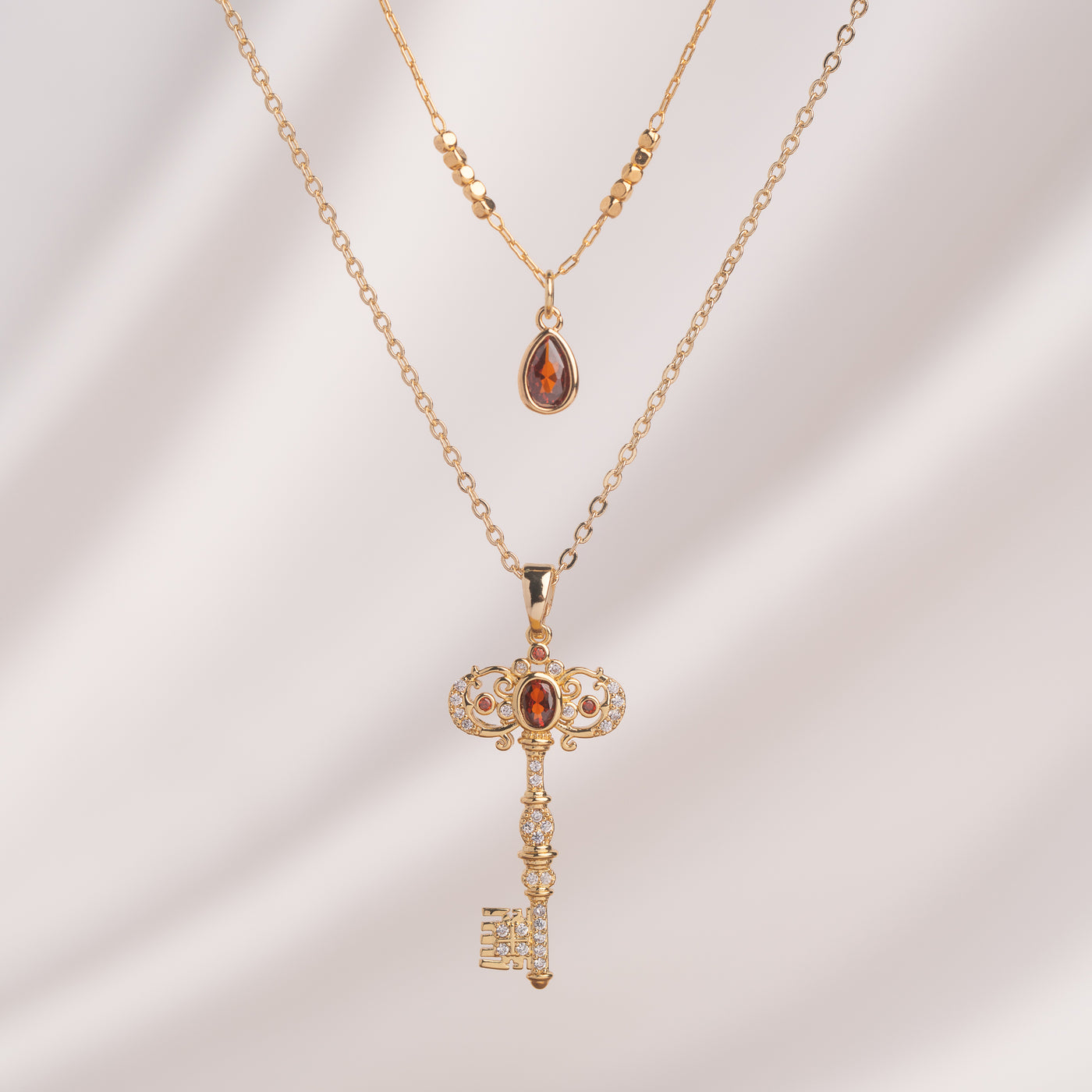 Cerise Layered Necklace