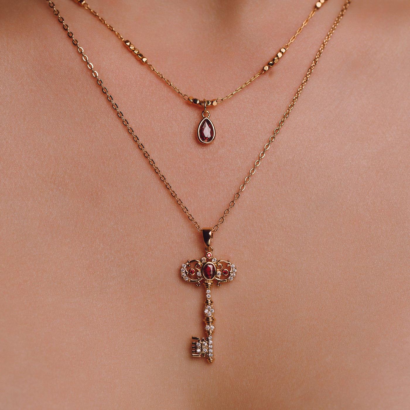 Cerise Layered Necklace